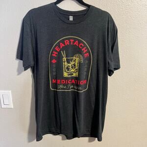 Jon Pardi Heartache Medication Concert Graphic T-Shirt Size Large